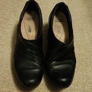 Clarks black ankle boots women 9.5